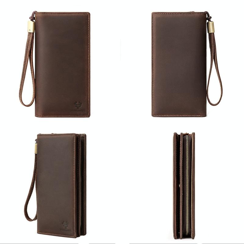 Men Leather Rfid Wallet - Sleek Design-1915196908469620736