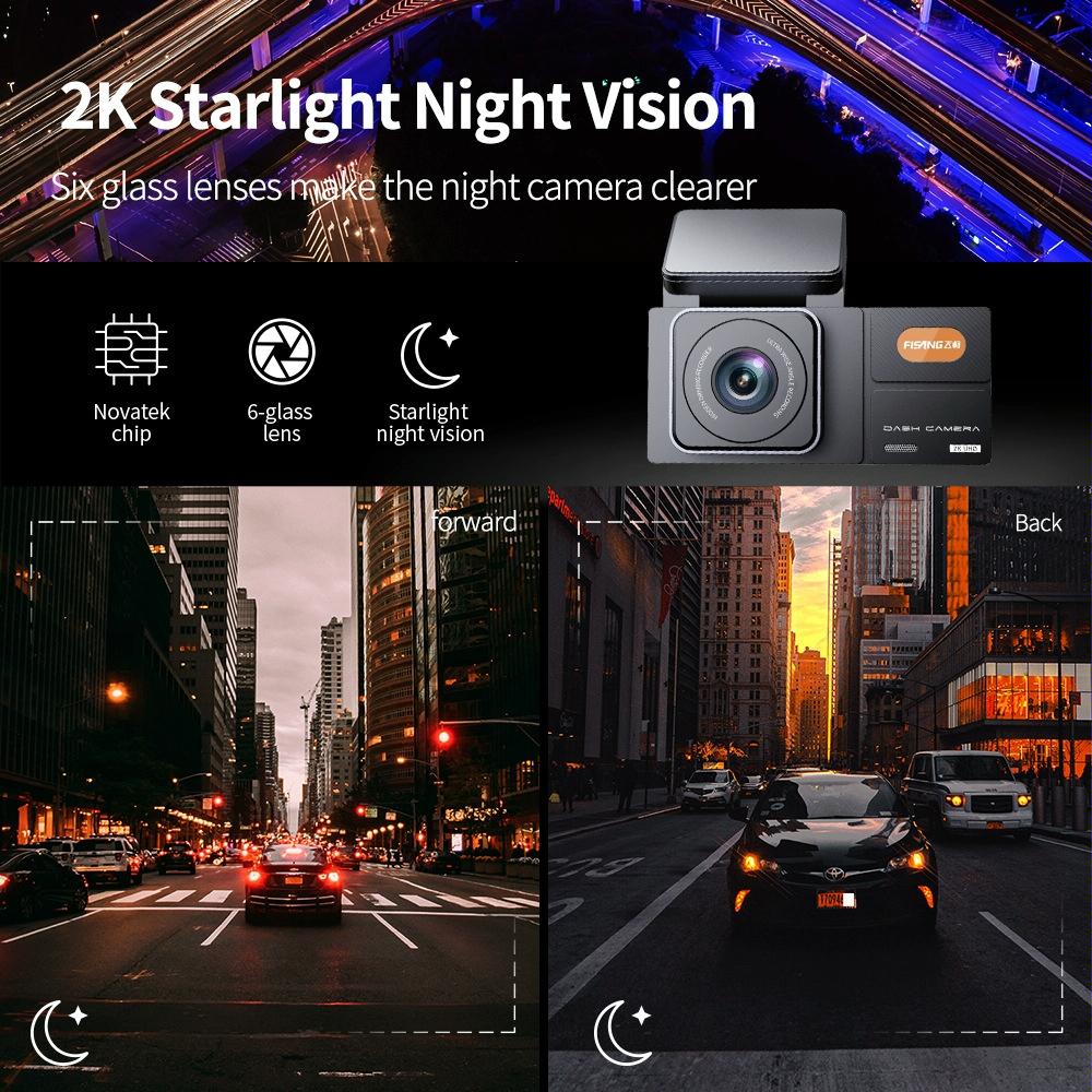 2K Hd Night Vision Car Recorder With Wifi And Single Recording-1964932185878302722