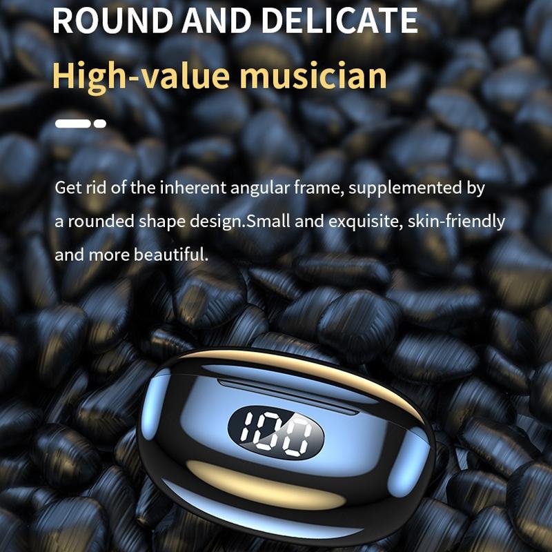 Wireless In-Ear Gaming Earphones With Digital Display - Black-1915196852702154760