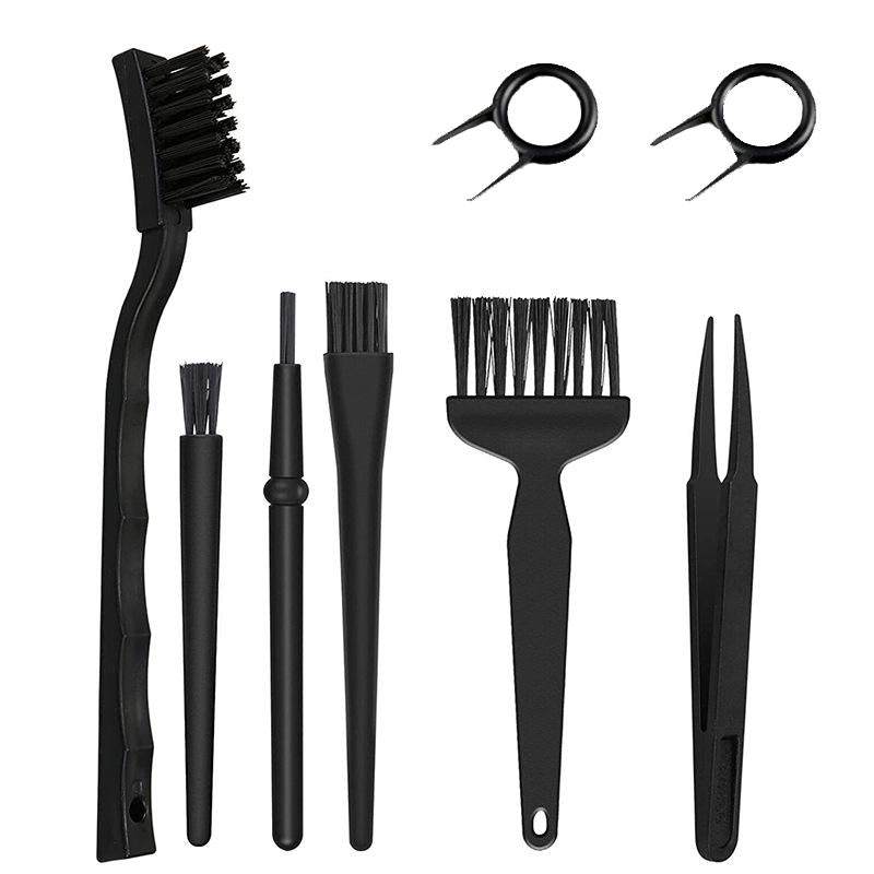 8-Piece Computer Cleaning Brush & Tweezer Set For Keyboard & Electronics-1915198329151688704