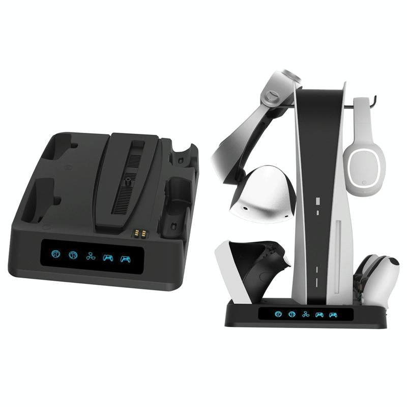 Multi-Functional Psvr2 / Ps5 Gamepad Charger With Display Light And Heat Dissipation Base-1915198148398157824