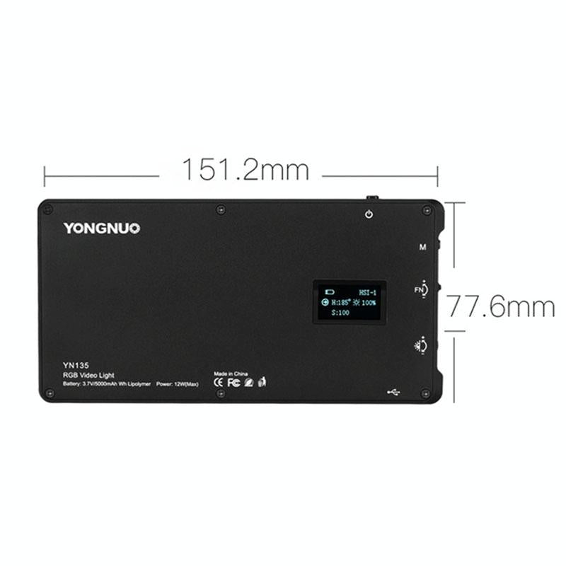 135Leds Dual Colour Temperature Pocket Fill Light - Black-1964932231524913157