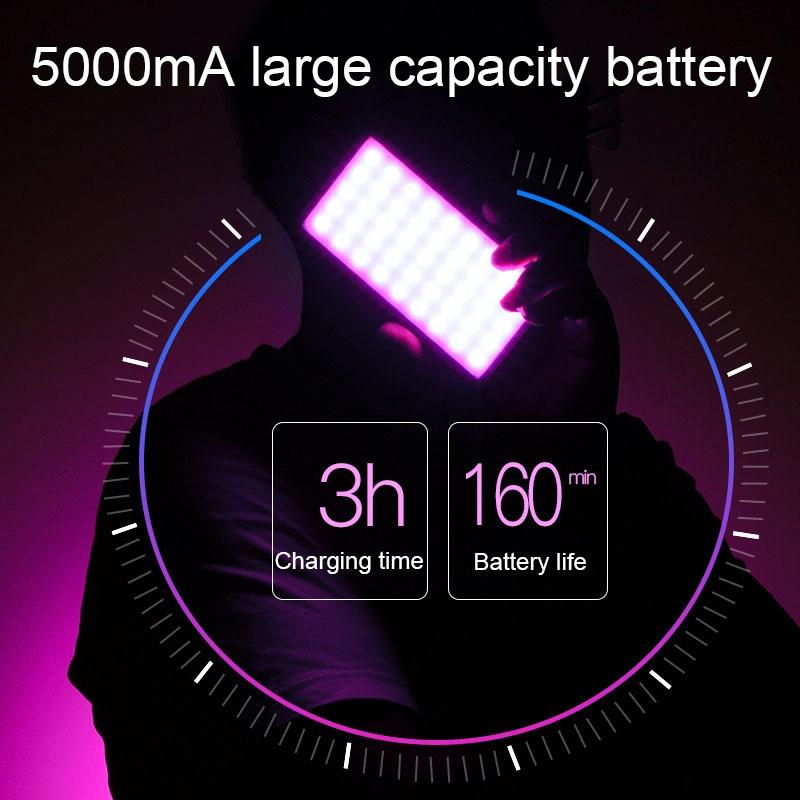 135Leds Dual Colour Temperature Pocket Fill Light - Black-1964932231524913161