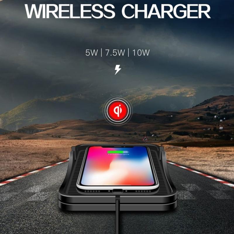 15W Wireless Car Charger For Apple & Android Phones With Type-C Interface-1915196864597200903