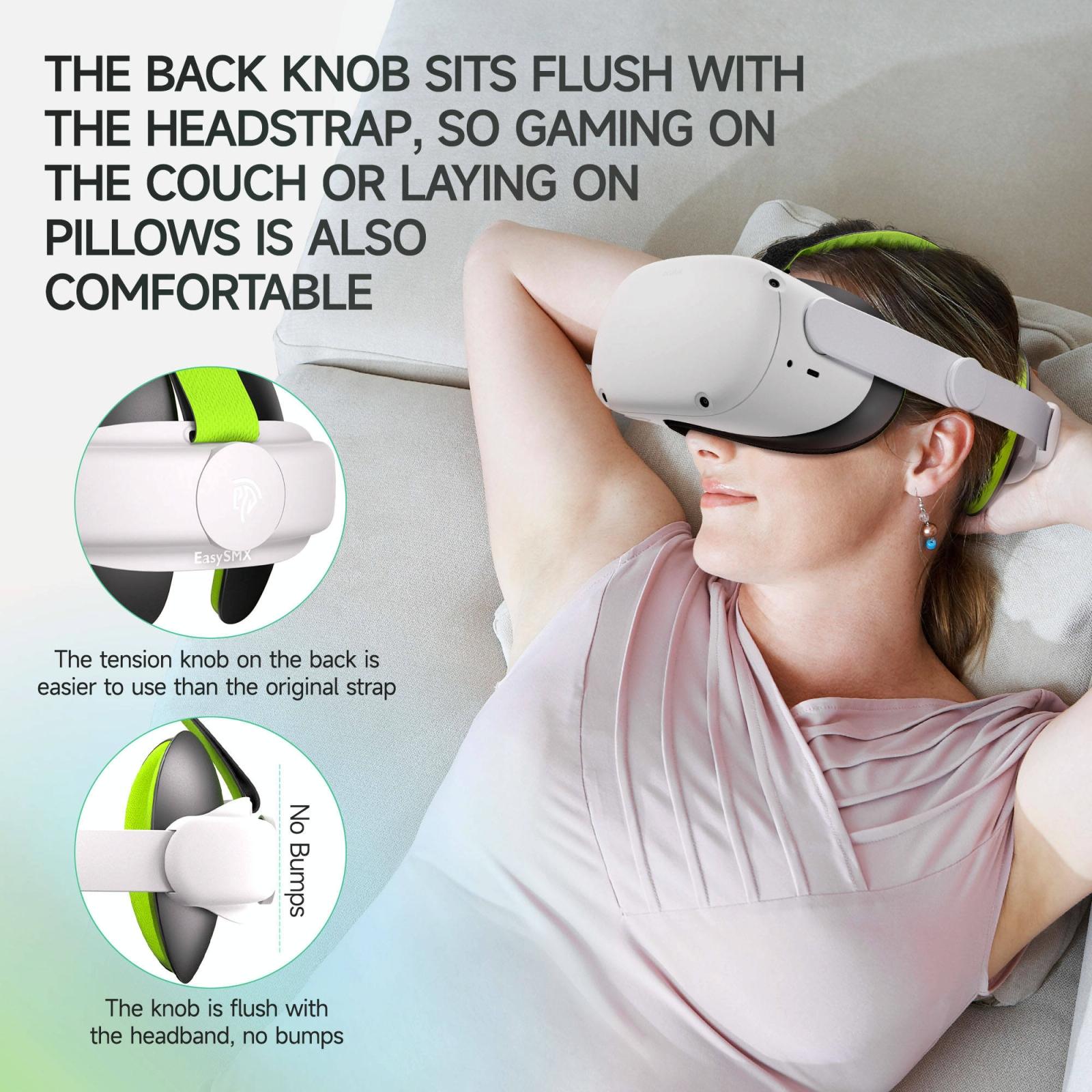 Adaptive Head Strap For Meta Quest 2 Vr With Adjustable Pads-1915196686578356231