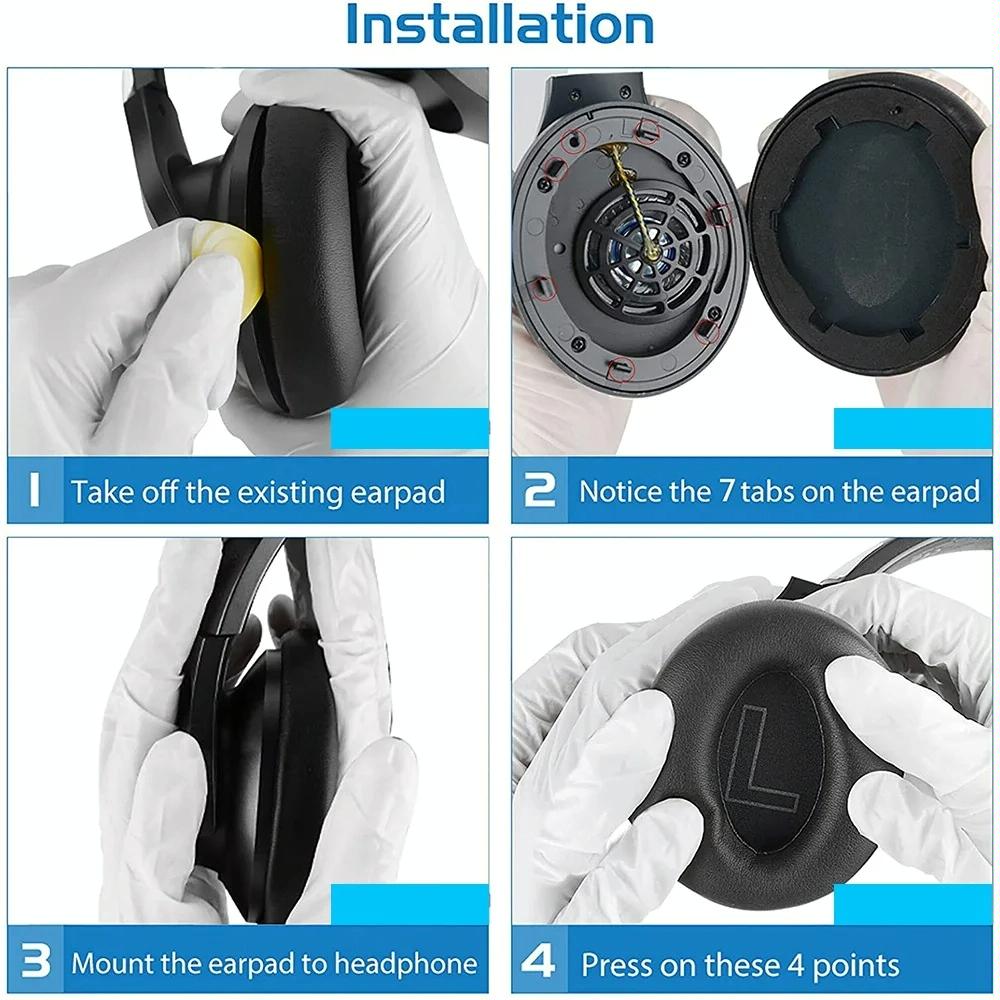 Leather Earpads For Anker Soundcore Life Q20 - 1 Pair-1915198383165935621