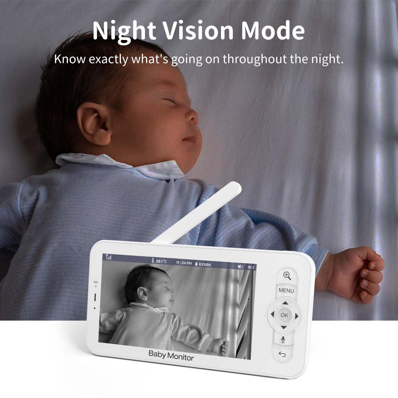 Wireless Hd Baby Monitor With 5 Screen-1915197825285754887