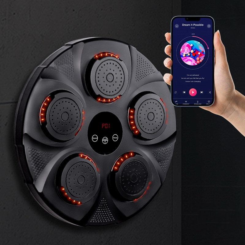 Wall Hanging Bluetooth Music Boxing Trainer - Red / Black-1915196810088026113