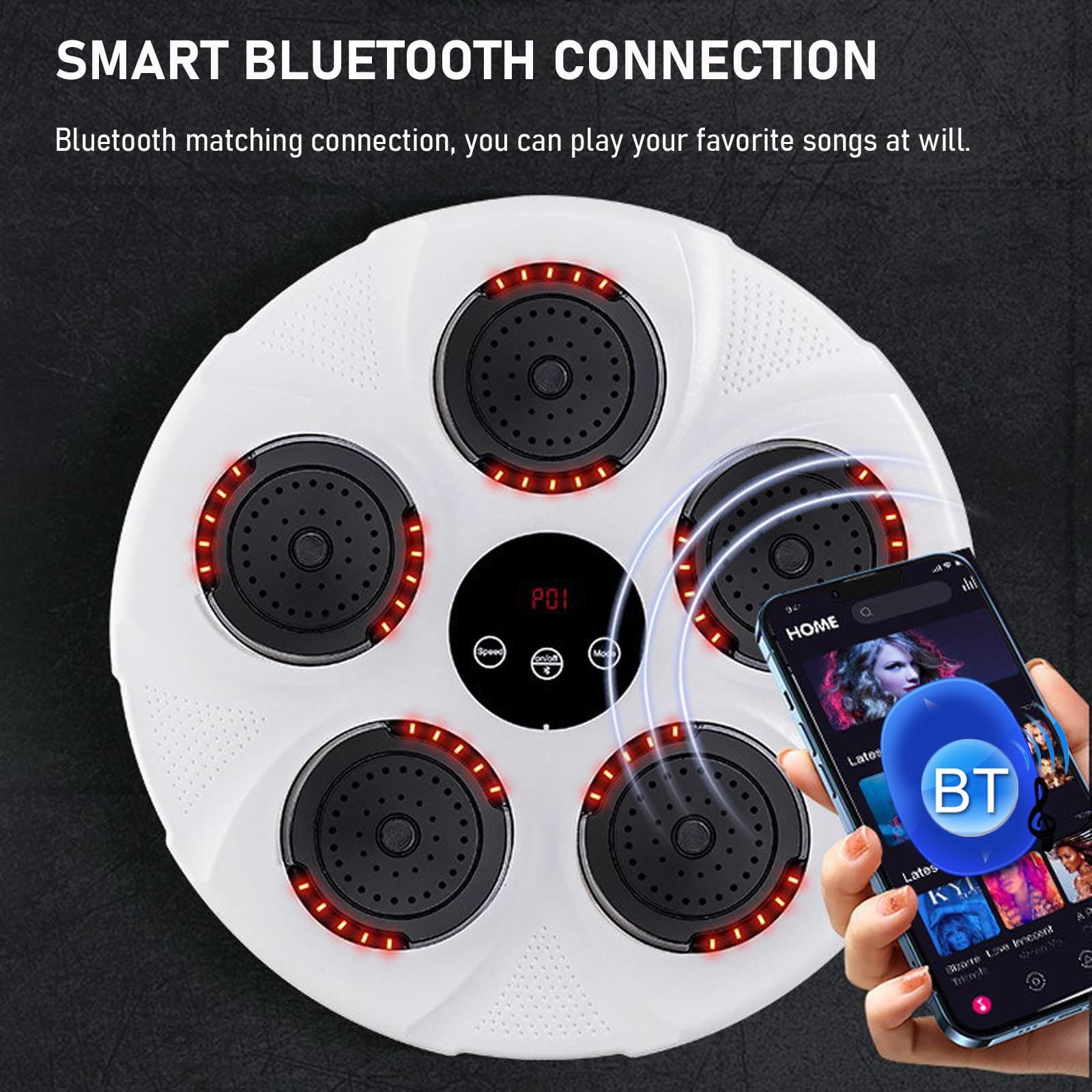 Wall Hanging Bluetooth Music Boxing Trainer - Red / Black-1915196810088026115