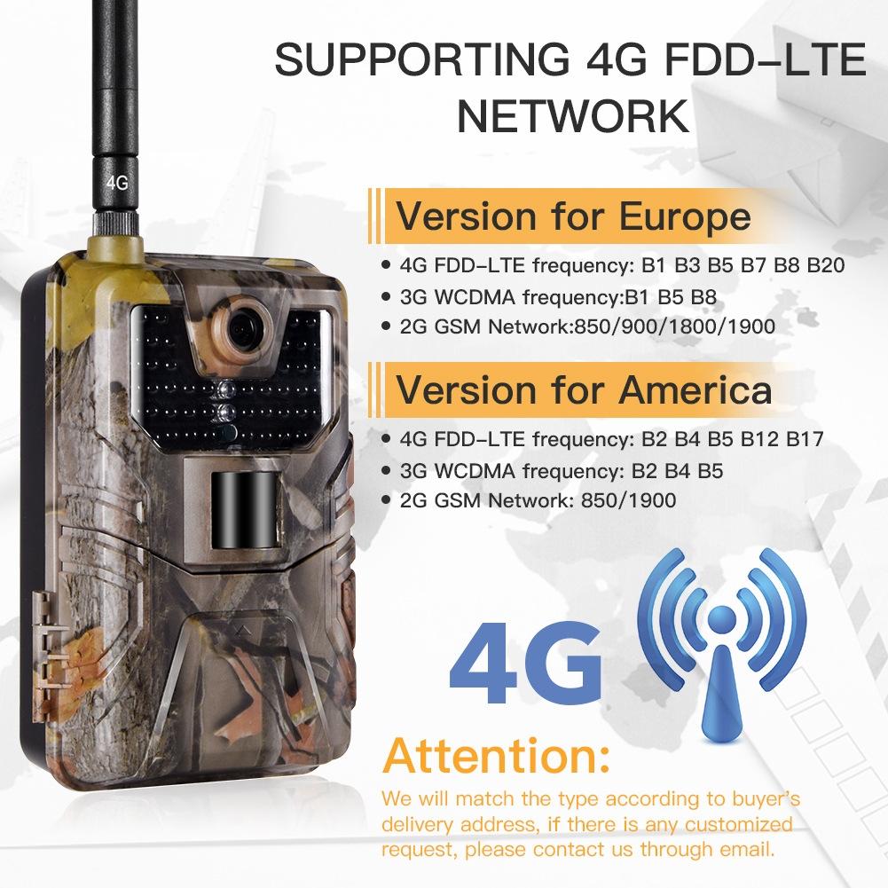 20Mp 2K Wildlife Hunting Trail Camera With Night Vision And 4G Cellular Surveillance-1915198304552095751