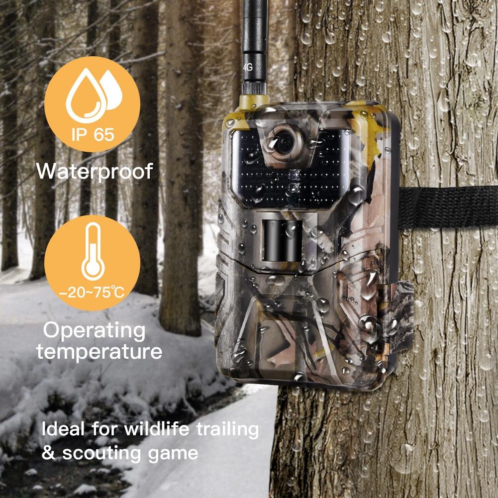 20Mp 2K Wildlife Hunting Trail Camera With Night Vision And 4G Cellular Surveillance-1915198304552095753