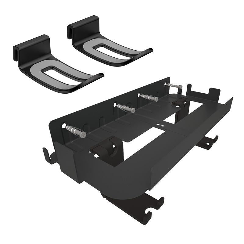 Wall-Mounted Bracket For Ps5 Console With Controller Vr Glasses And Headphone Storage - Black-1915196836906405889