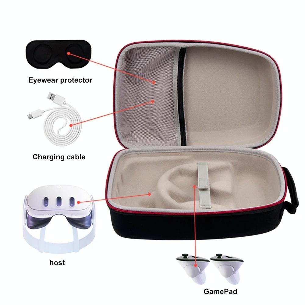 Meta Quest 3 Vr Storage Bag - Portable Anti-Fall Dust-Proof-1964932181260374019