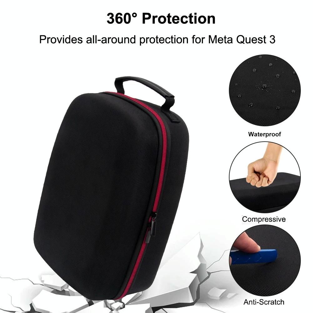 Meta Quest 3 Vr Storage Bag - Portable Anti-Fall Dust-Proof-1964932181260374020
