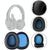 2-Pack Blue Leather Headset Covers For Sades Headphones-1915196844112220163