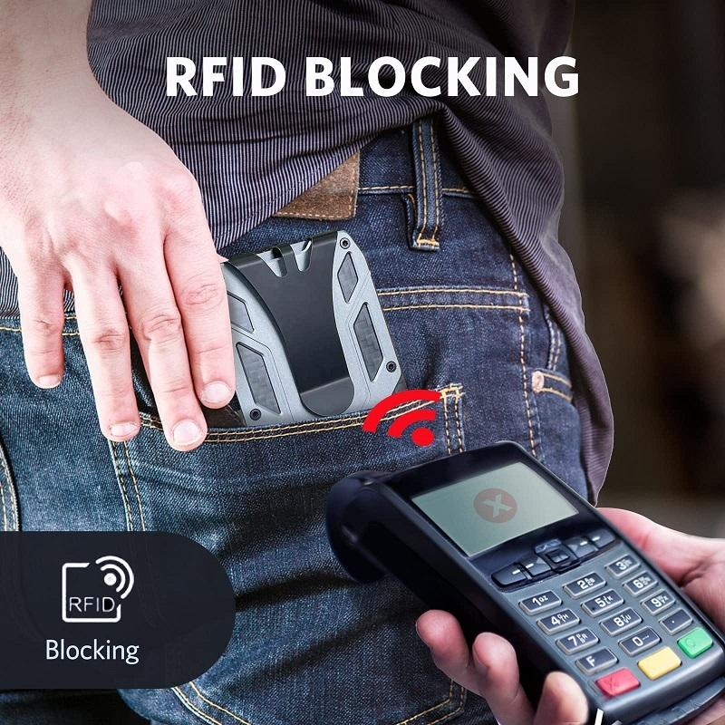 Rfid-Blocking Carbon Fiber Card Holder - Sleek & Secure-1915196884339789829