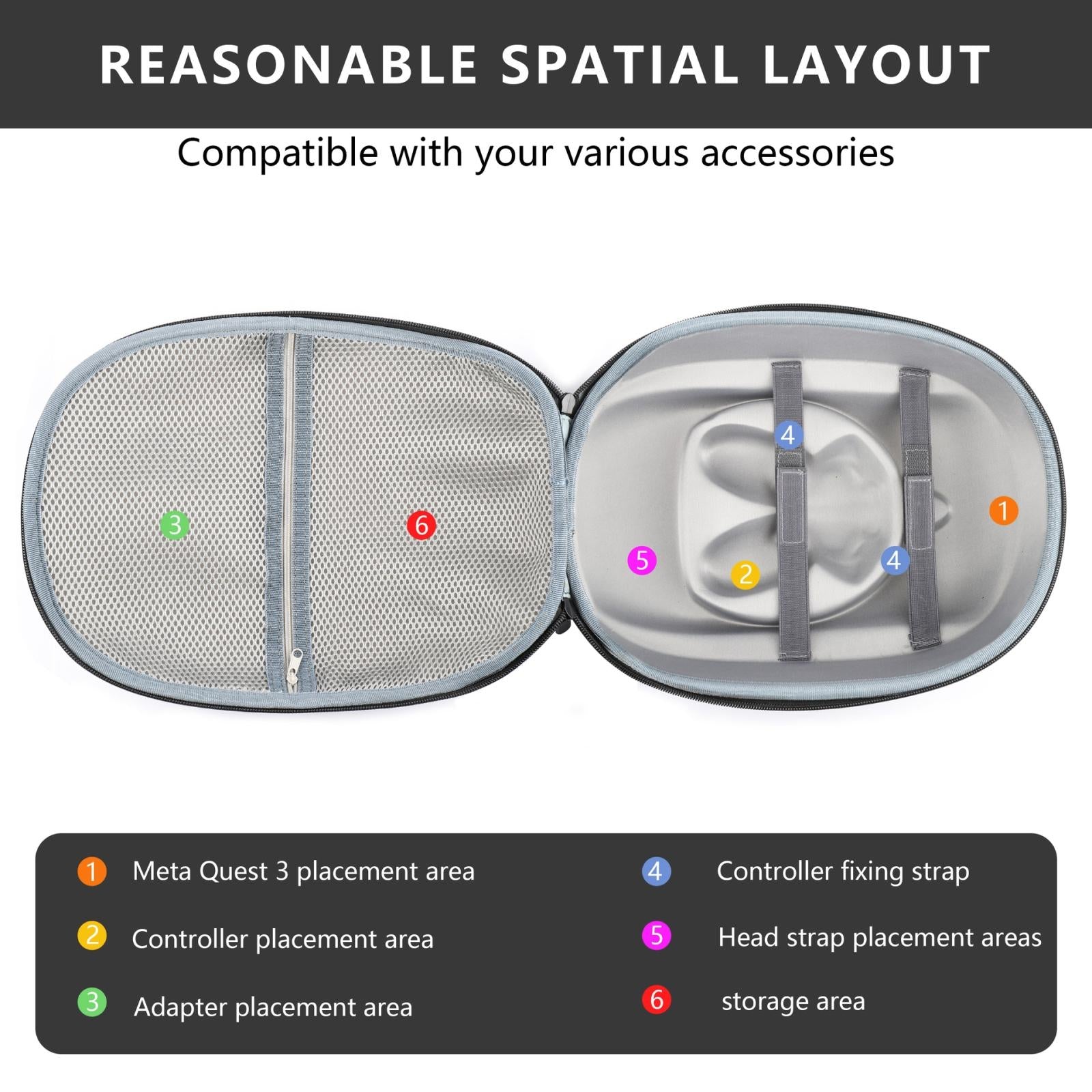 Meta Quest 3 Vr Storage Bag - Compact And Durable-1964932204672978948