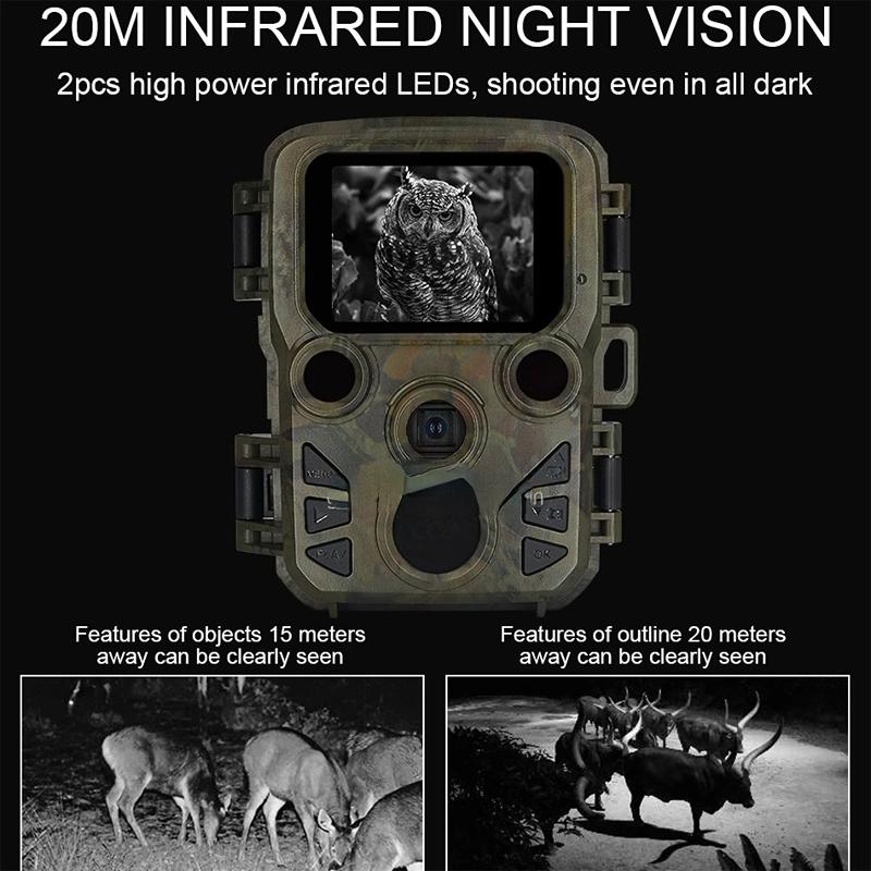 Outdoor Night Vision Hunting Camera With 4K Hd And Infrared Induction Camouflage Design-1915196832926011395
