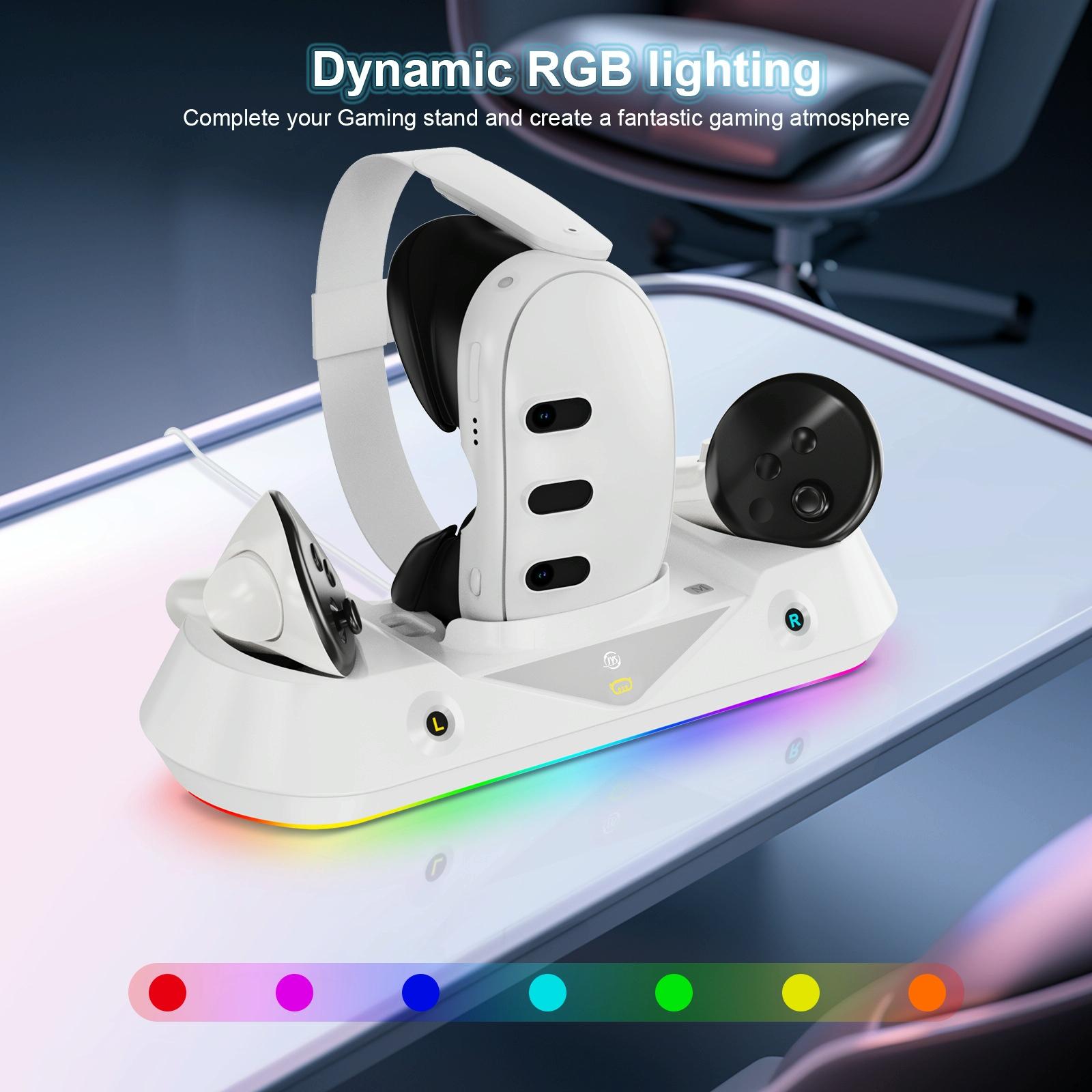 Vr Game Seat Charging Set With Magnetic Suction Base For Meta Quest 3 Glasses And Handle-1922443404533436419