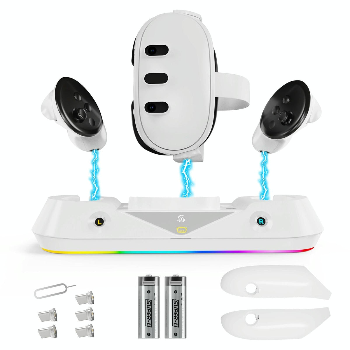 Vr Game Seat Charging Set With Magnetic Suction Base For Meta Quest 3 Glasses And Handle-1922443404533436423