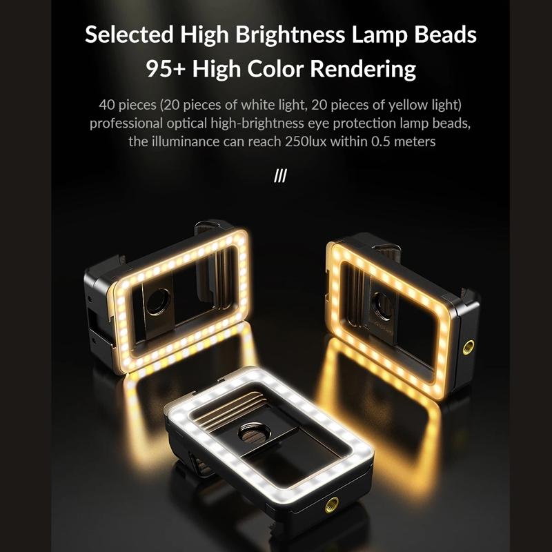 Universal Phone Clip With Multifunctional Fill Light - 1 / 4 & M17 M37 Thread Interface-1915198353189244934