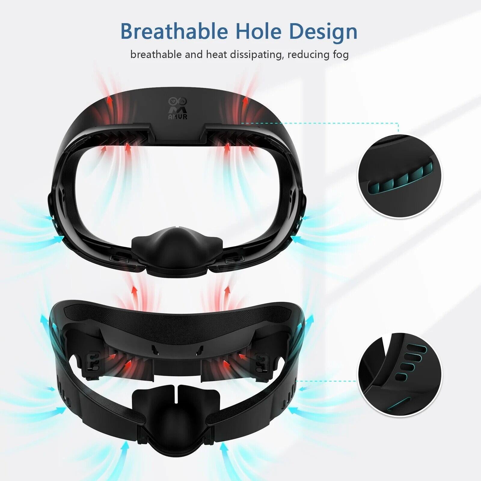Meta Quest3 Ice Silk Mask - Breathable Leather Material-1922443393993150471