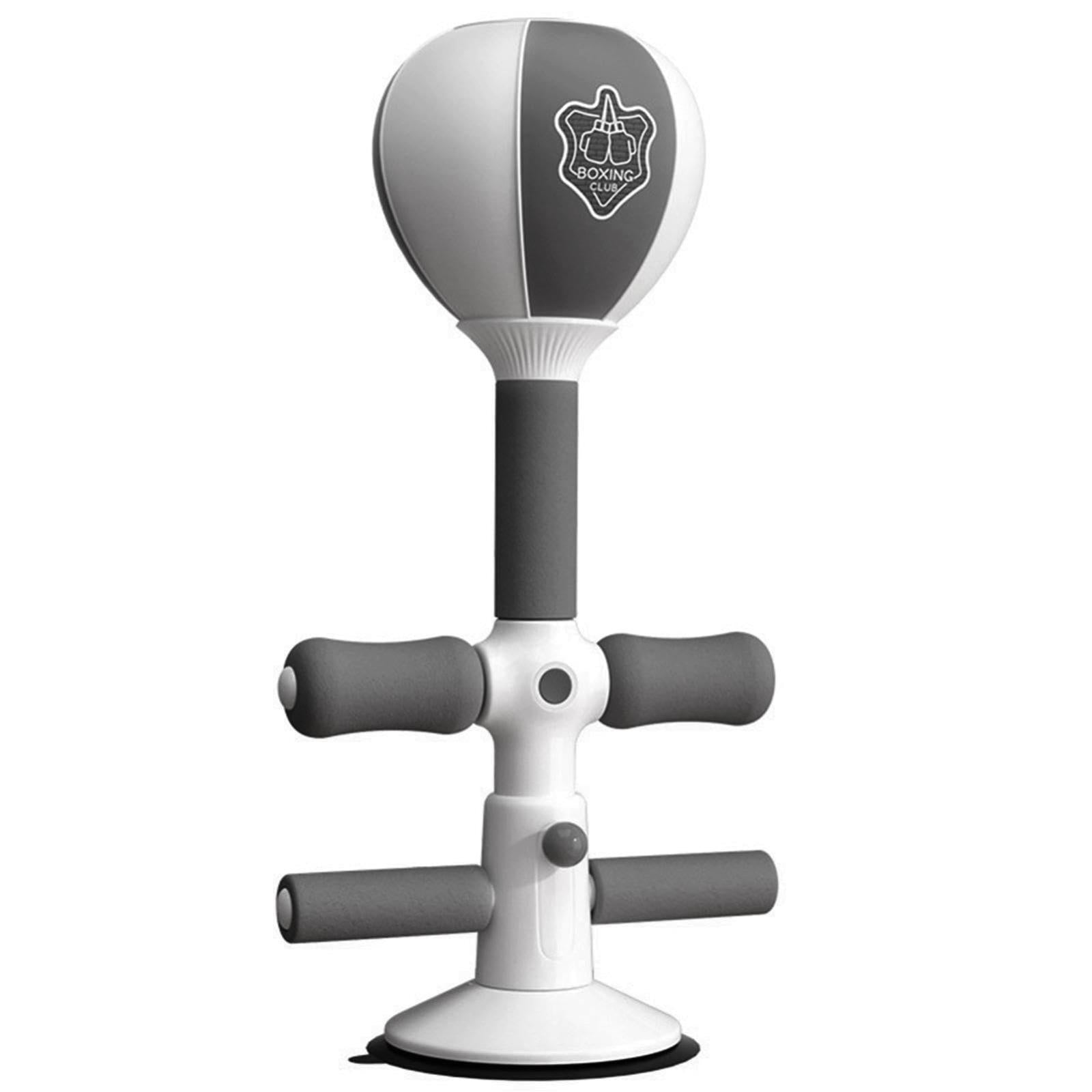 Adjustable 2-In-1 Sit-Up Boxing Ball Stand With Punching Bag - Gray / White-1915196823815983104