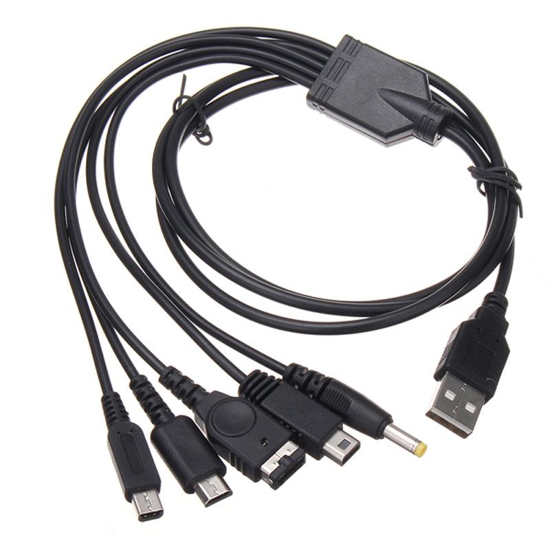 Universal 5-In-1 Usb Charger For Wii U 3Ds Nds Psp-1915198051509735424