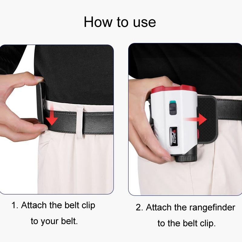 Lightweight Golf Rangefinder With Magnetic Buckle And Belt Clip - Black-1915197129698185221