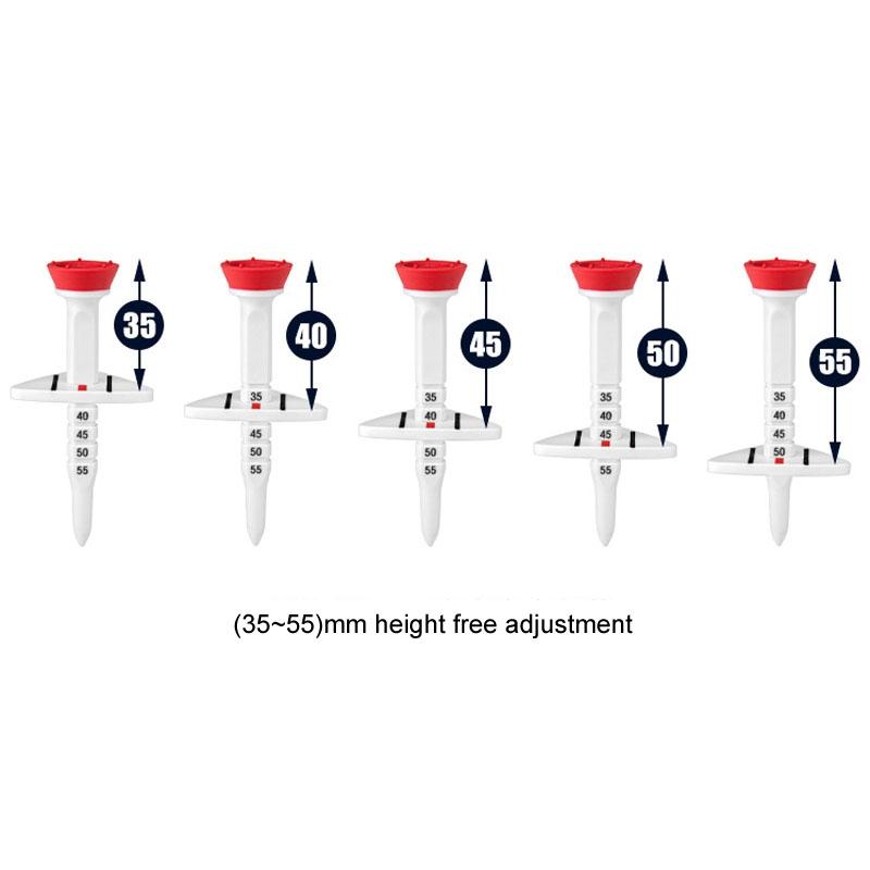Adjustable Golf Tee Set - 4Pcs / Box - 77Mm Length - Aiming Assist-1915198302429777923