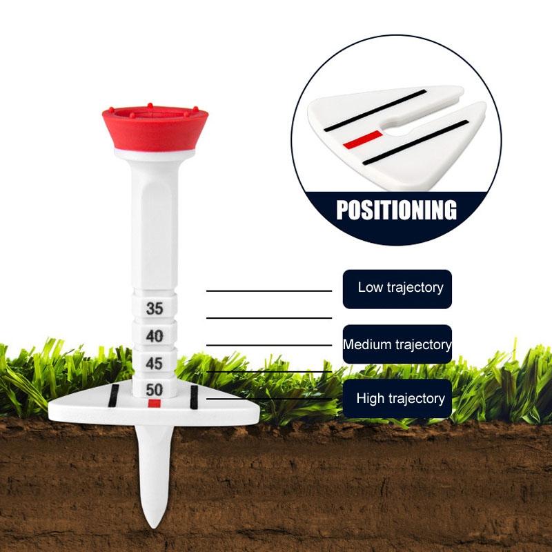 Adjustable Golf Tee Set - 4Pcs / Box - 77Mm Length - Aiming Assist-1915198302429777925