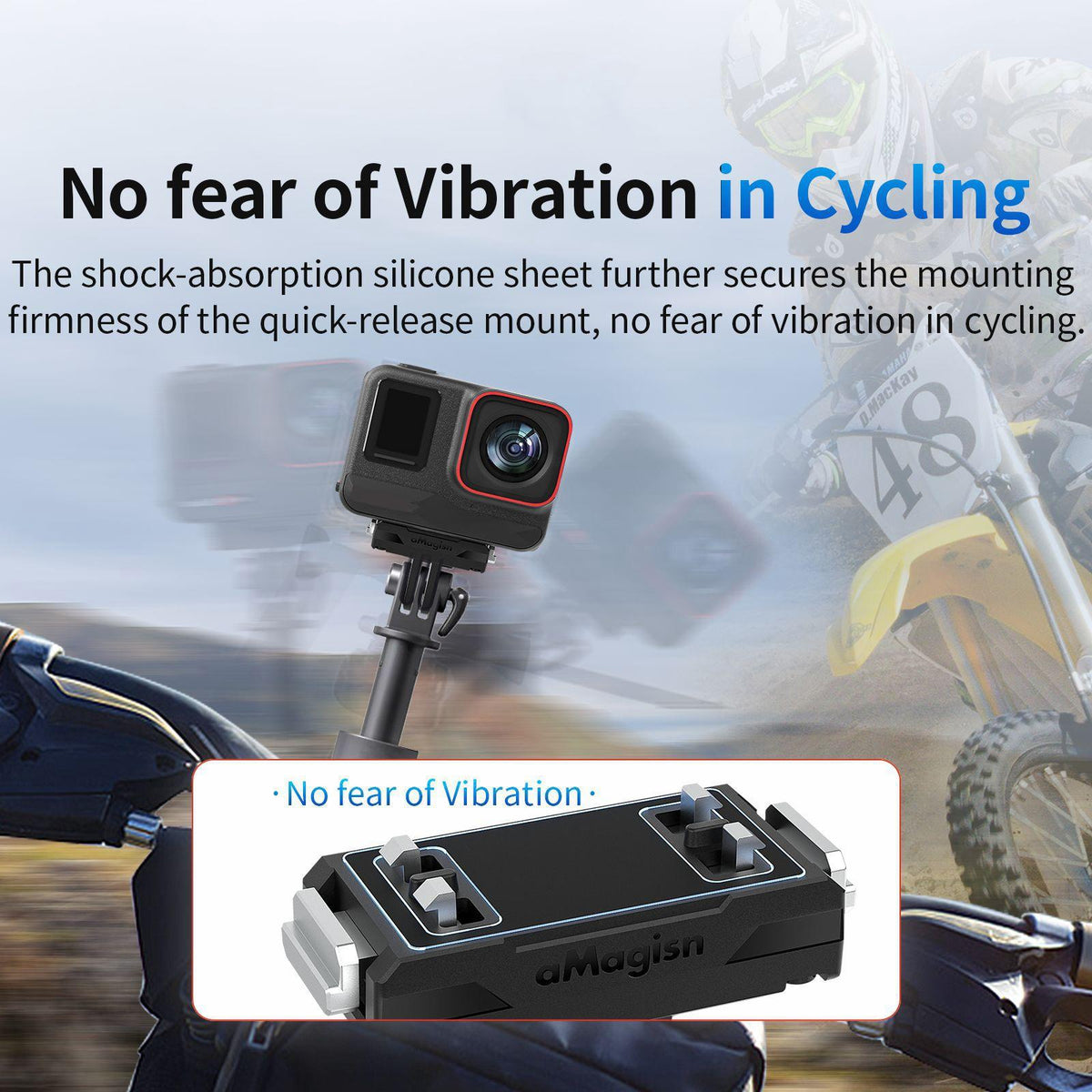Amagisn Magnetic Quick Release For Insta360 Ace / Ace Pro Sports Camera-1922443438297583625