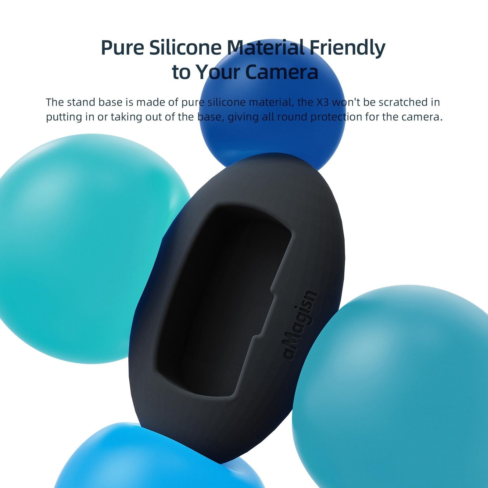Silicone Desktop Base For Insta360 X3 Amagisn-1915196924705771523