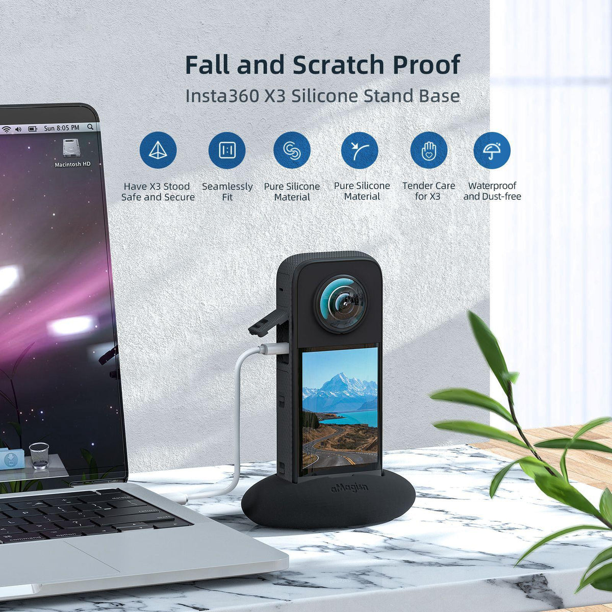 Insta360 X3 Car Base For Amagisn Sports Camera - Double Sided Glue-1915197136836890632