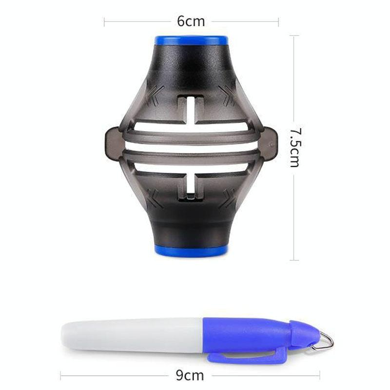 360-Degree Rotatable Golf Ball Scriber With 2 Pens - Draw Five Lines-1964932186717163521