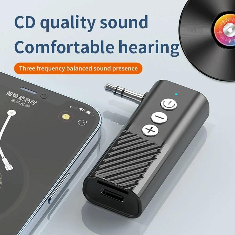 Wireless Car Audio Adapter With Bluetooth 5.3 And Tf Playback-1915198249480884226