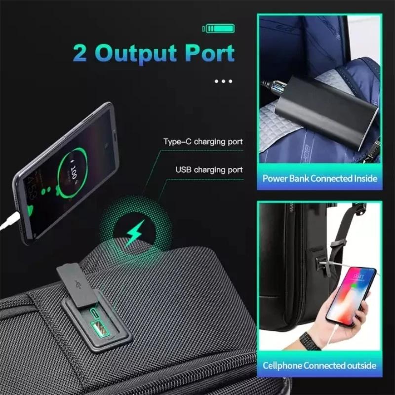 Waterproof Anti-Theft Laptop Backpack - Large Capacity Black-1915196937540341766