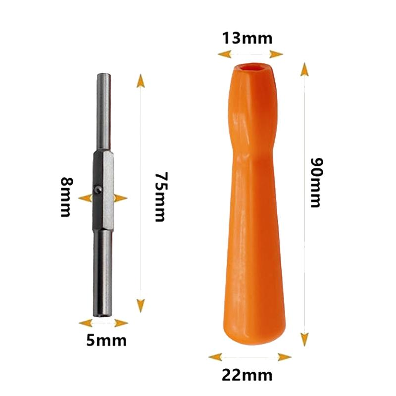 2-In-1 Disassembly Tool For Gba / Ngc / N64 / Sfc / Wii Consoles - 3.8Mm / 4.5Mm Screwdriver Socket-1915198289767174145