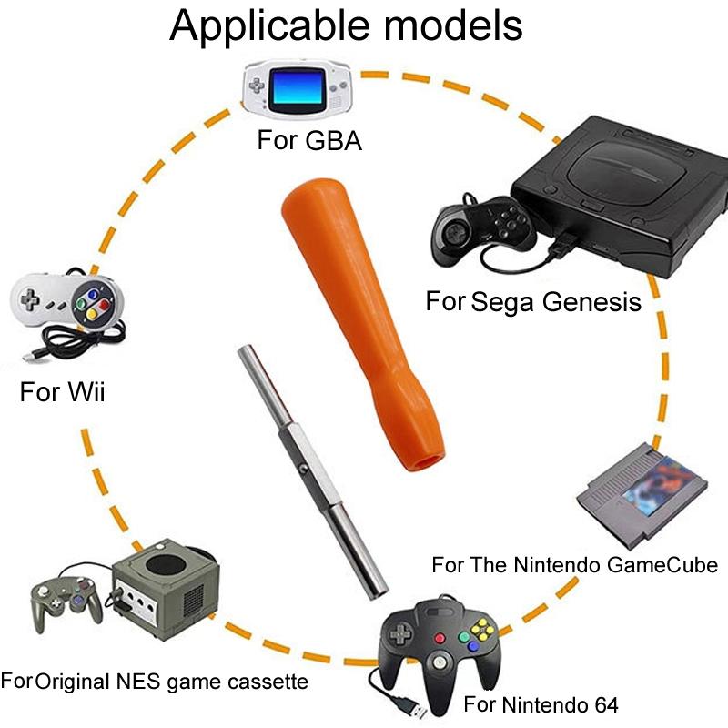 2-In-1 Disassembly Tool For Gba / Ngc / N64 / Sfc / Wii Consoles - 3.8Mm / 4.5Mm Screwdriver Socket-1915198289767174148