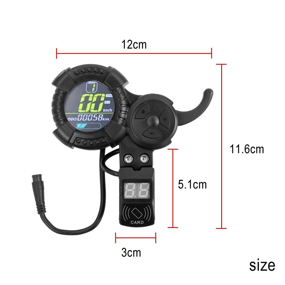 Universal 6-Pin Scooter Meter For Vsett Zero Models-1964932355013611525