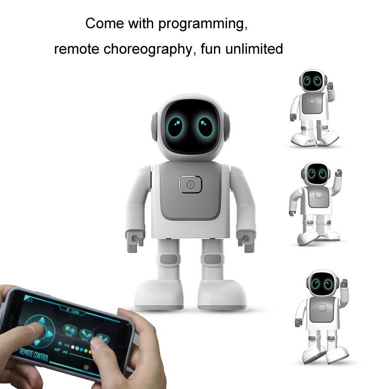 Intelligent Astronaut Bluetooth Dancing Robot - Silver Gray-1922443431372787715