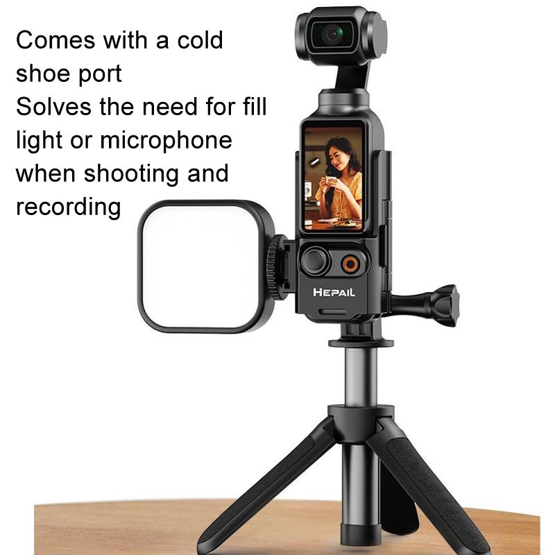 Extended Adapter For Dji Pocket 3 - Protective Bezel With Cold Shoe Bracket-1915197479314395144