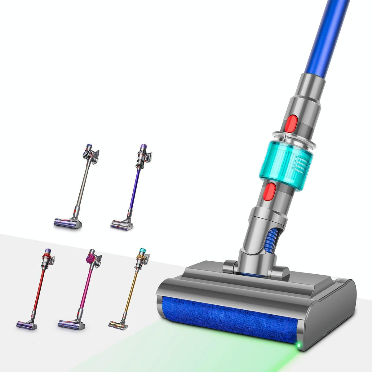 Versatile Wet / Dry Mopping Head For Dyson Vacuums-1922443388314062848