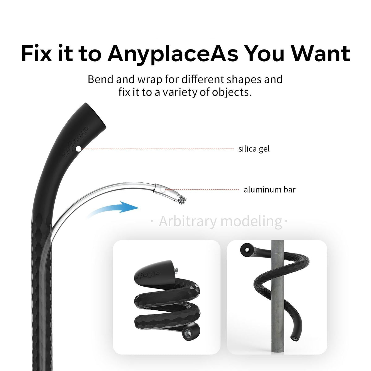 Flexible Octopus Stand For Sports Camera Vlogging - Cycling Accessory-1915197548742709254