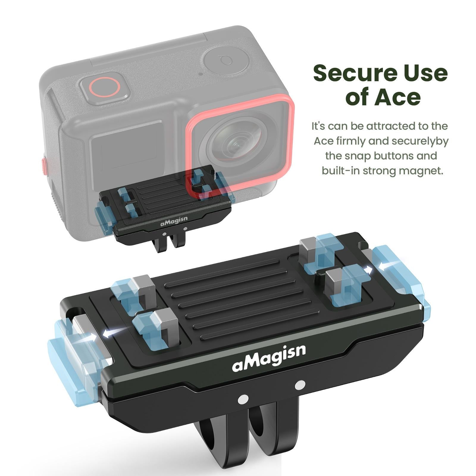 Metal Magnetic Quick Release Top Cover For Insta360 Ace / Pro / X3 / X2 / Gopro Hero12-1915197671333826563