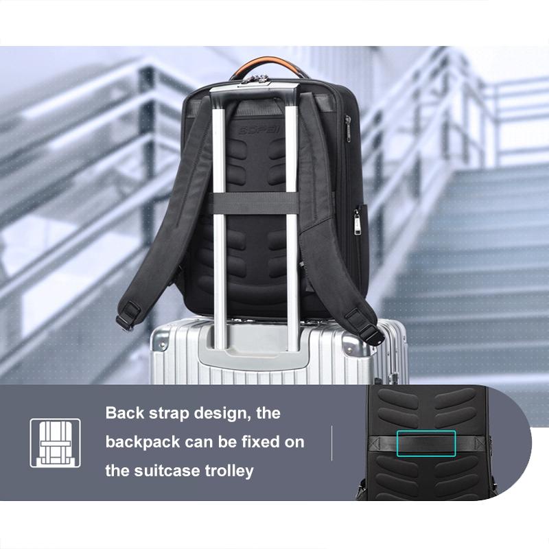 Waterproof Laptop Backpack With Usb & Type-C Port - Large Capacity Black-1915196909652414467