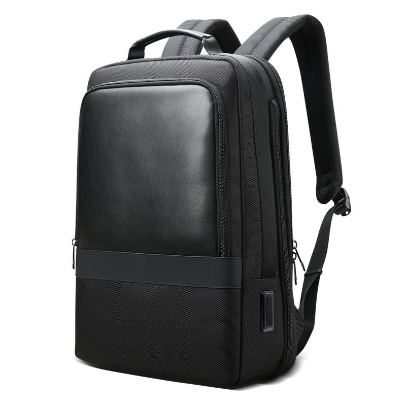 Large Capacity Business Laptop Backpack With Usb & Type-C Port - Black-1915197139890343936