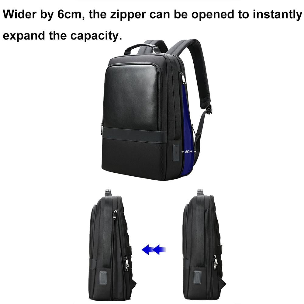 Large Capacity Business Laptop Backpack With Usb & Type-C Port - Black-1915197139890343940