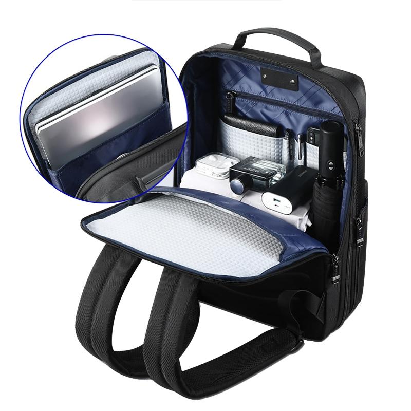 Large Capacity Business Laptop Backpack With Usb & Type-C Port - Black-1915197139890343941