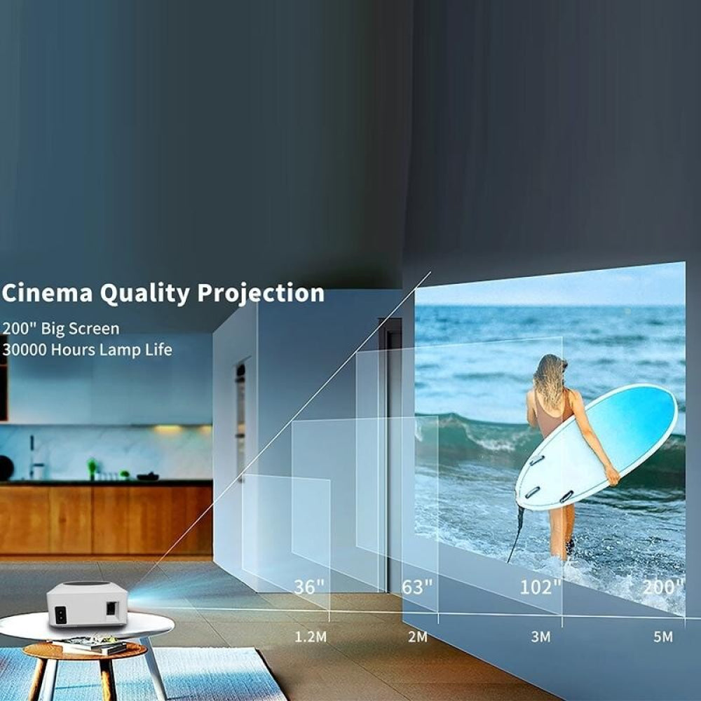 1080P Mini Wifi Projector - Wireless Screen Mirroring-1915196515752742916